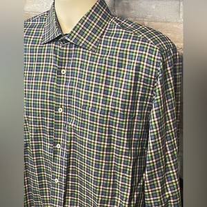 Mens peter Millar shirt size‎ medium. Button down collard shirt